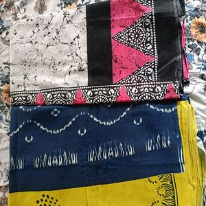 Mul Cotton Saree 2 Combo