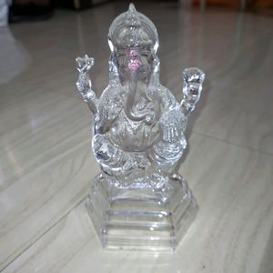 Clear Glass Ganesh Ji Idol