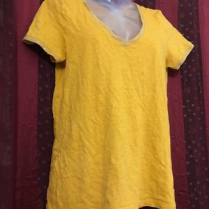 Jbc Yellow Short Sleeve Top