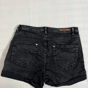 Westside Black Shorts For Women