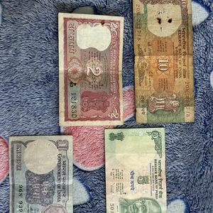 Government of India, old Currency notes