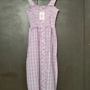 Checkered Iris Darthy Dress