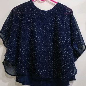 Navy Blue Top For Girls