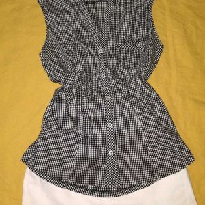 Combo Sell Of SHEIN & Cute Blue Check Top