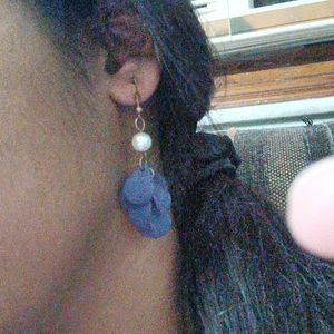 Blue Pearl Earrings