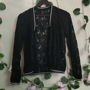 RnB Brand Black Colour Net  Jacket