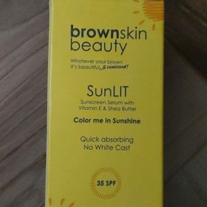 BrownSkin Beauty SunLit Tinted Sunscreen Serum