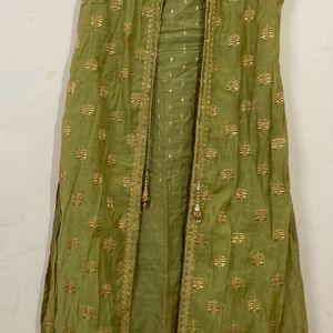 Mehandi Green Ethnic Dress