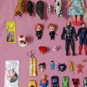 Action Figure Toys and Key Chains