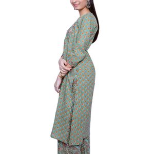 Plazzo Kurta Set. Very Well Stitched With Interloc