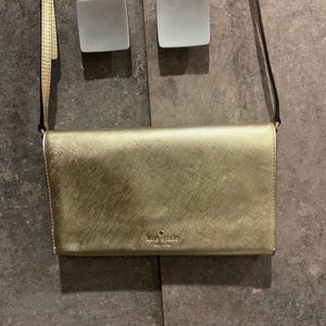 Authentic Kate Spade Crossbody Gold bag