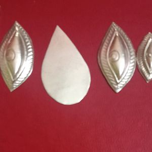 Pure Silver Eyes Set Of 3 One Bindi, 1 Ring Free