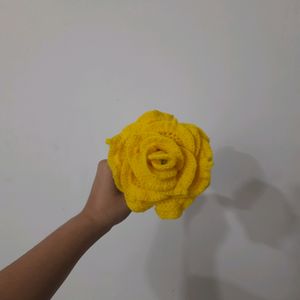 crochet rose flower