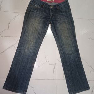 Low Waist Blue Denim Jeans