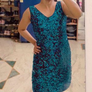 Sequin Blue Dress