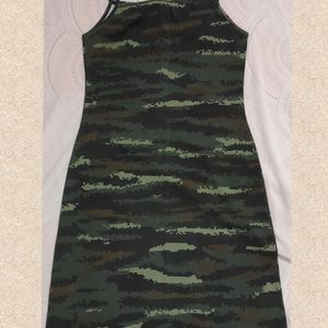 Camouflage Print Dress