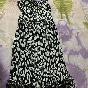 Strappy Black N White Dress