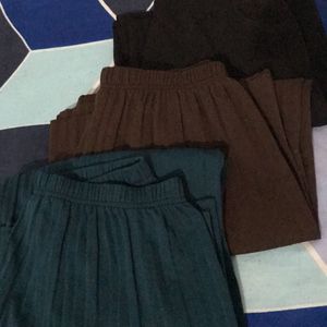 Combo Of 3 Pleated Trousers