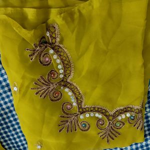 Unstitched Lehenga Choli And Duptta Fabric