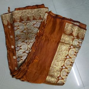 Orenge Pure Banarasi Soft Saree 🧡