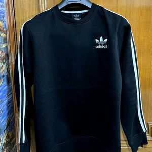 ADIDAS ORIGINALS 3 STRIPES BLACK SWEATSHIRT