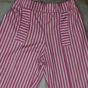 Pink Stripped Bow Pants🎀🎀