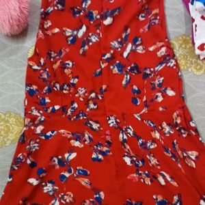 Red Floral Dress