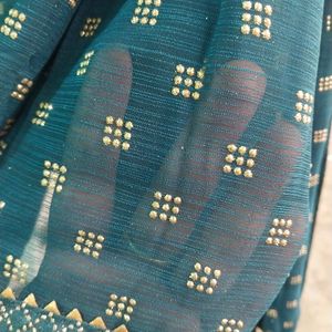 Glitter Work Saree Latest Design