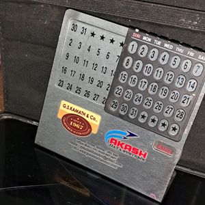 Metal Table Calendar