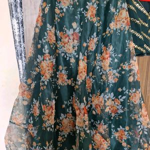 Organza Lehenga  For Women