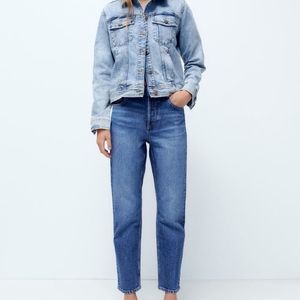 Zara high Waist Straight Jeans