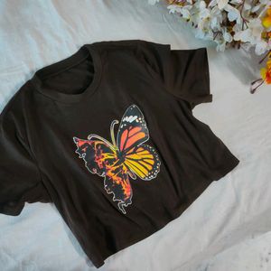 Butterfly Crop Top From Urbanic