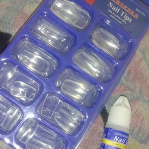 100 Fake Nails With Glue