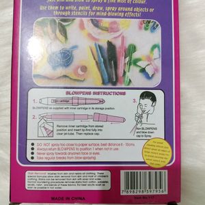 Blow Pen With Drawing Card