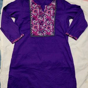 Purple Short Kurti