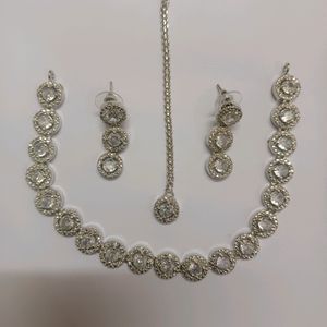 American Diamond Jewellery Set