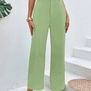 Regular Fit Green Trousers