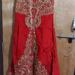 Long Frock With Chudidar Shalwar