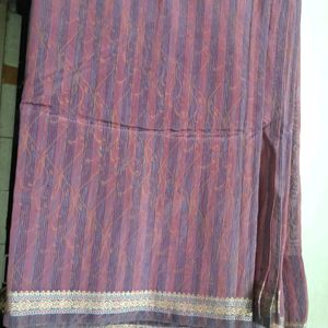 Cotton Silk Saree Of Zari Border