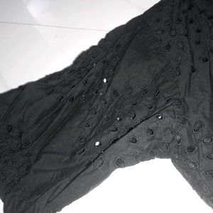 Black Lace Crop Top