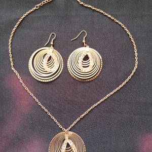 Pendent Set With Matching Earrings
