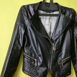 Black Biker Leather Jacket