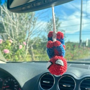 Cute Crochet Spiderman Keychain!!