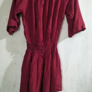 Maroon Red Colour Top