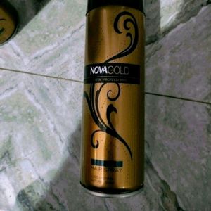 Nova Professional Gold Hair Spray Hold Your Curls