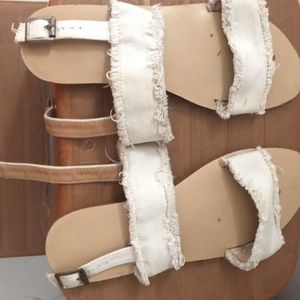 Women Flip Flop With Demin Straps