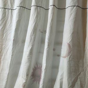 Imported Printed White Single Window Curtain