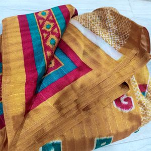 Ethnic Fancy Saree With Blouse For Women