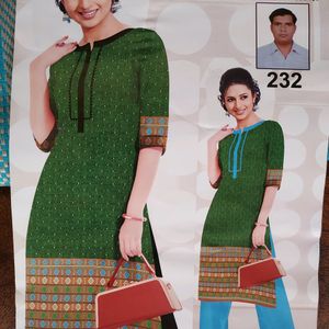 Khadi Cotton Unstitched Salwar Material NEW