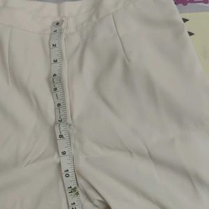 Cream High Waist Trousers